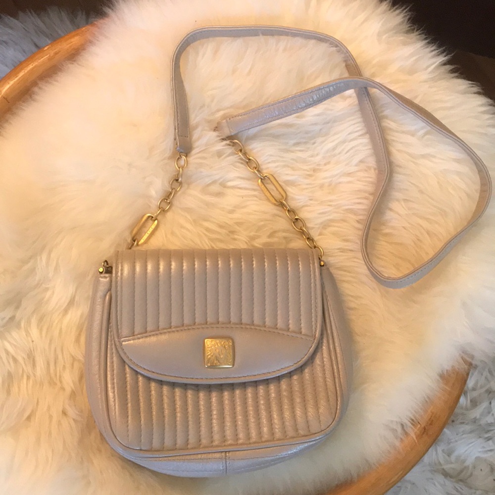 Vintage Anne Klein for Oroton Cream Crossbody Bag